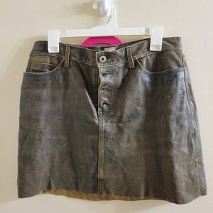 GAP Classic Leather Skirt